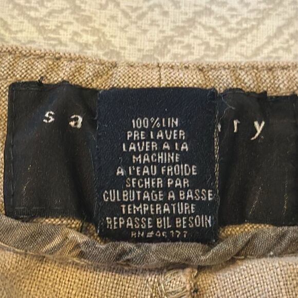 Sanctuary Clothing Women’s Tan Linen Cargo-Like Tie Waist Pants - Size 28 - Picture 5 of 7